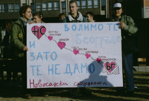 Dragan Gojić — fotografija sa protesta 96/97