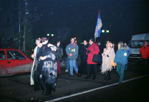 Dragan Gojić — fotografija sa protesta 96/97