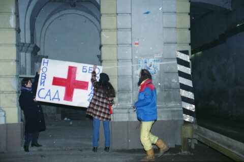 Dragan Gojić — fotografija sa protesta 96/97