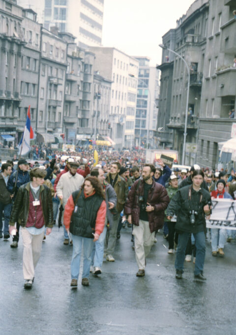 Dragan Gojić — fotografija sa protesta 96/97